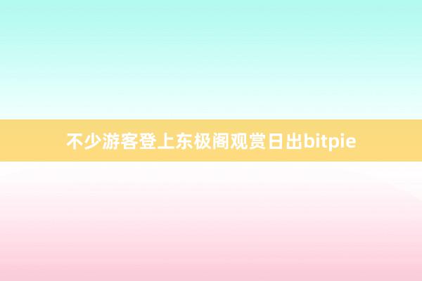 不少游客登上东极阁观赏日出bitpie