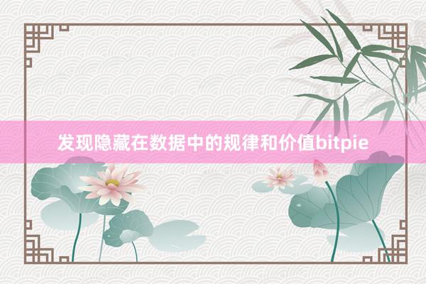 发现隐藏在数据中的规律和价值bitpie