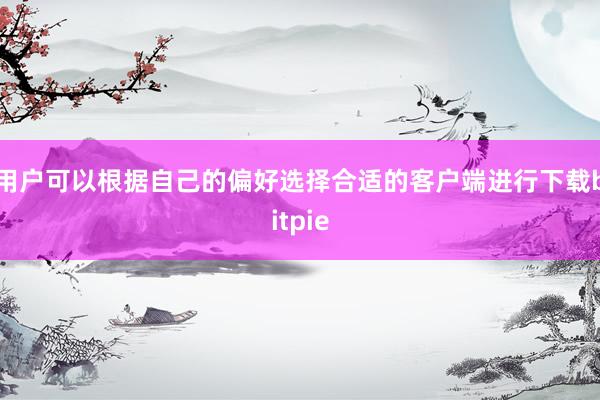 用户可以根据自己的偏好选择合适的客户端进行下载bitpie