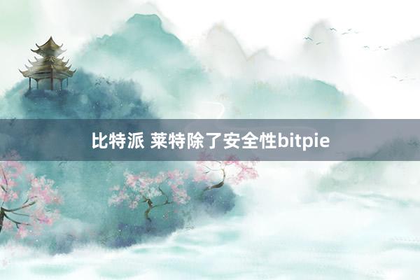 比特派 莱特除了安全性bitpie