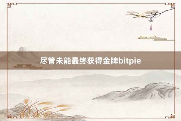 尽管未能最终获得金牌bitpie