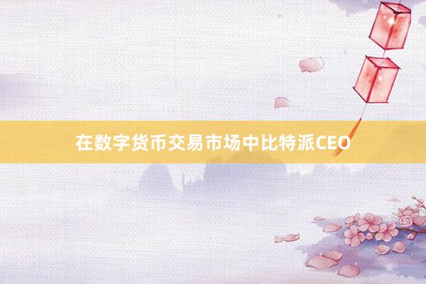 在数字货币交易市场中比特派CEO