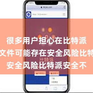 很多用户担心在比特派上下载的文件可能存在安全风险比特派安全不