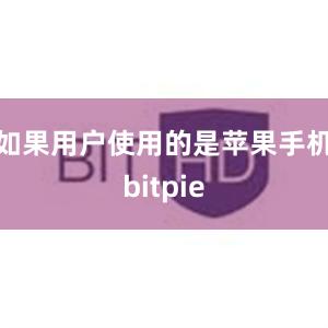 如果用户使用的是苹果手机bitpie