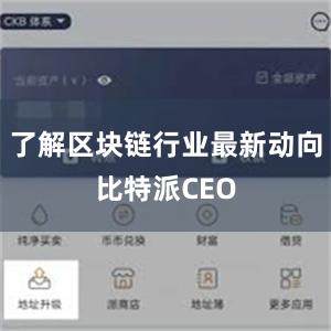 了解区块链行业最新动向比特派CEO