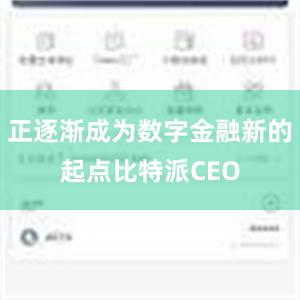 正逐渐成为数字金融新的起点比特派CEO