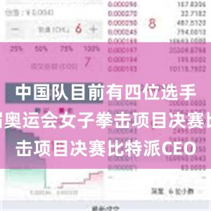 中国队目前有四位选手晋级本届奥运会女子拳击项目决赛比特派CEO