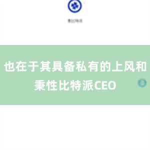 也在于其具备私有的上风和秉性比特派CEO